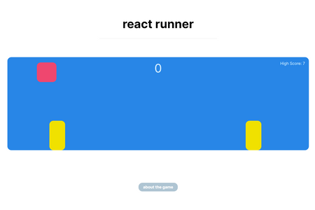React Runner | AI-powered 2D game built using React, Node, and Tensorflow.js